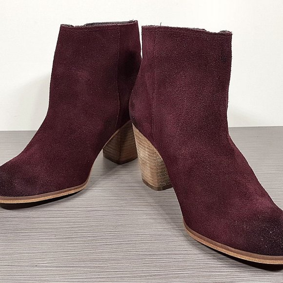 BP. 'Trolley' Ankle Bootie, Wine Suede, Womens Size 6 & 11 - Picture 4 of 10